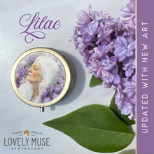 Load image into Gallery viewer, Vintage Victorian Cottagecore Lilac Solid Perfume with Nonna in Lilacs by Aurelia Corvinus
